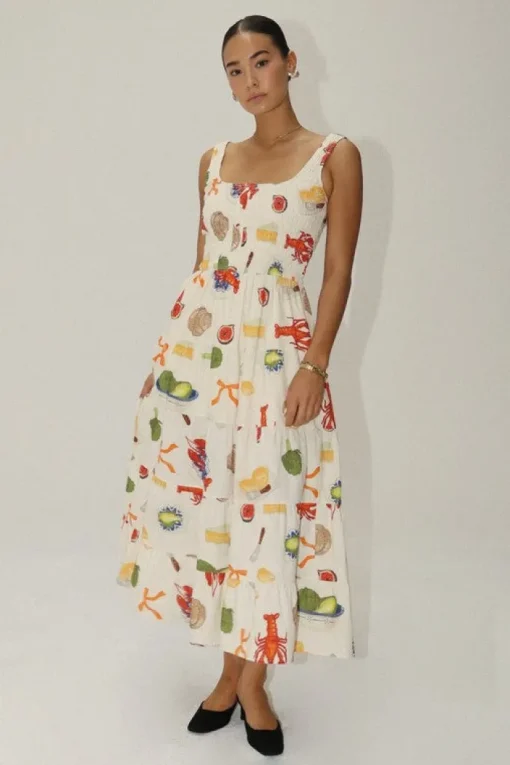 Bon Appetit Smocked Dress