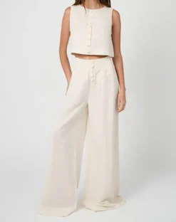 Boxy Linen Boatneck Top