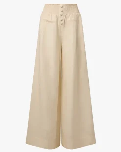 Button Front Palazzo Pant