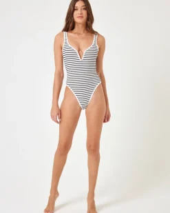 Coco One Piece Swimsuit - Sail Along Stripe