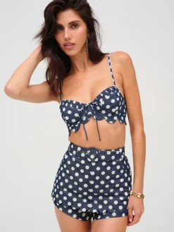 Dolly Denim Dot Skort