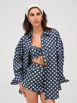 Dolly Denim Dot Skort