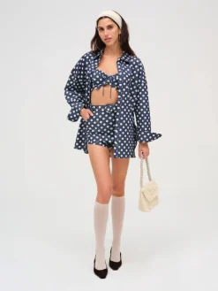 Dolly Denim Dot Skort