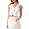 Francoise Linen Mini Skirt