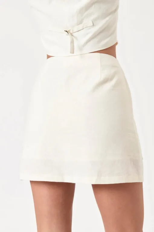 Francoise Linen Mini Skirt