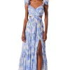 Fritillaria Dress - Blue Floral