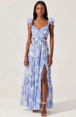 Fritillaria Dress - Blue Floral