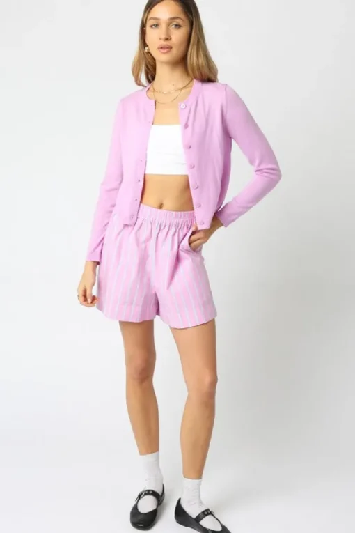Gianna Knit Cardi - Lilac
