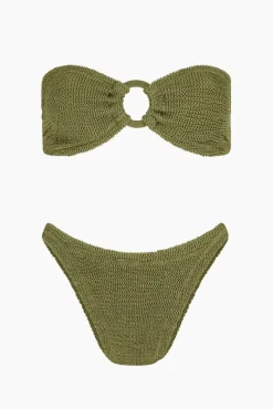 Gloria Bikini - Metallic Moss