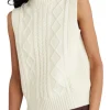 Joilette Roll Neck Vest - Egret