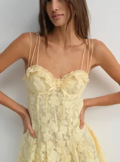 Kate Mini Dress - Yellow