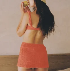 Micro Skirt - Tangerine