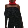 Midnight Velvet Bubble Top