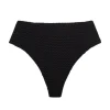 Paula Bikini Bottom - Black Crochet