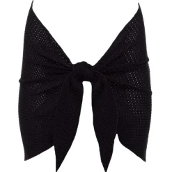 Sarong - Black Crochet