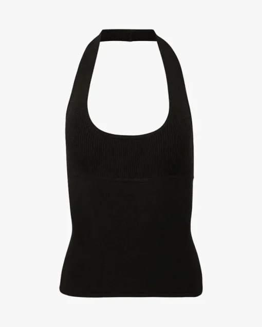 Scoop Neck Halter Tank