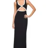 Steph Dress - Black-Cream