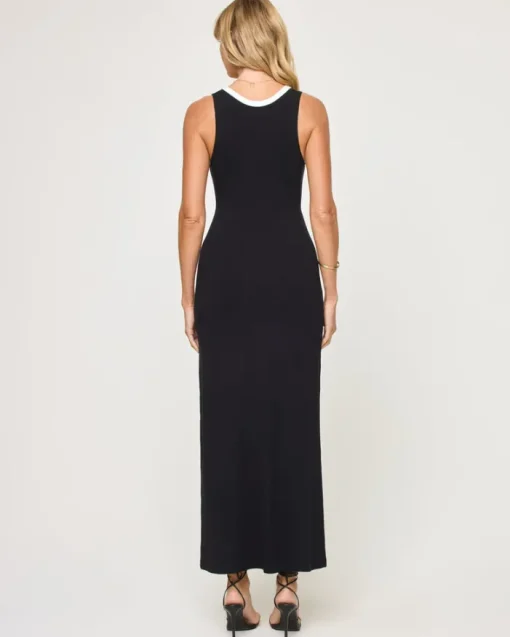 Steph Dress - Black-Cream