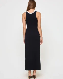Steph Dress - Black-Cream