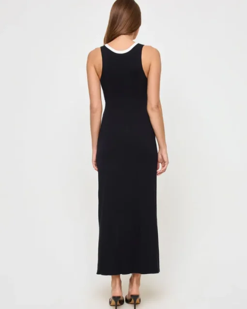 Steph Dress - Black-Cream