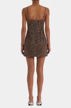 Taylor Skort Romper - Brown Paisley