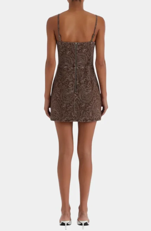 Taylor Skort Romper - Brown Paisley