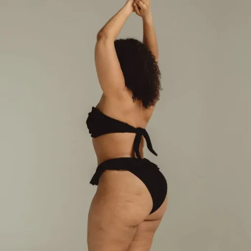 Tori Bandeau Top - Black Crochet