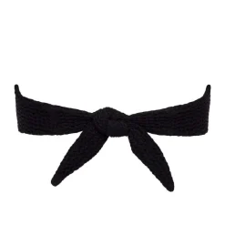 Tori Bandeau Top - Black Crochet